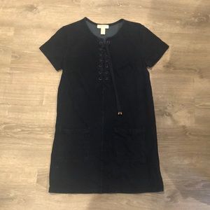 Blue Denim Shoelace dress